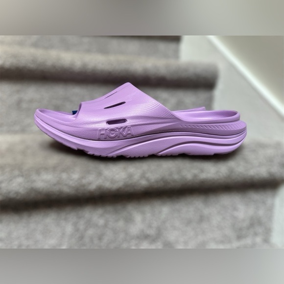 NEW Hoka Ora Recovery Unisex Slides 3 in Lilac Purple - Men’s 14/Women’s 16 - Picture 3 of 8